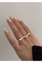 Heliophilia Silver Anillo de Latón Dorado con Recubrimiento de Laca